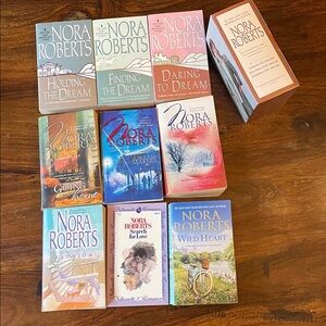 9 NORA ROBERTS Dream Trilogy boxed + Others